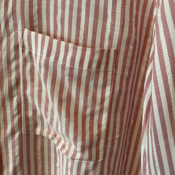 Universal Thread Pinstripe Button Up Shirt - Picture 3 of 12